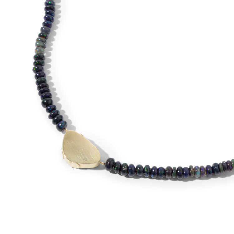 18kt gouden collier met opaal - Afbeelding 3