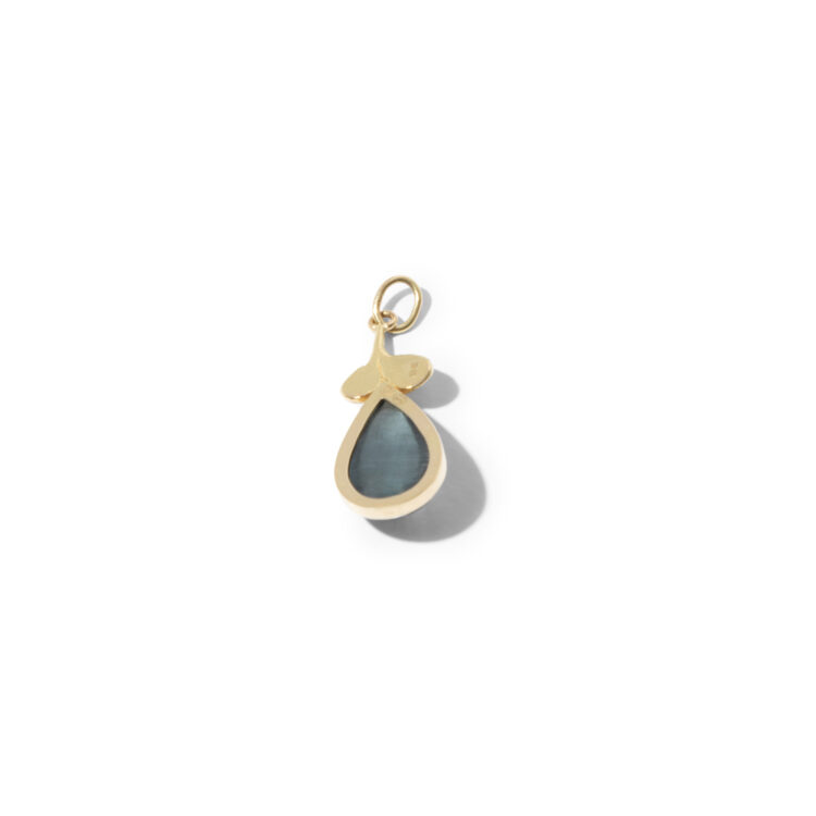 18kt gouden hanger met  indigoliet (blauwe toermalijn) - Afbeelding 2